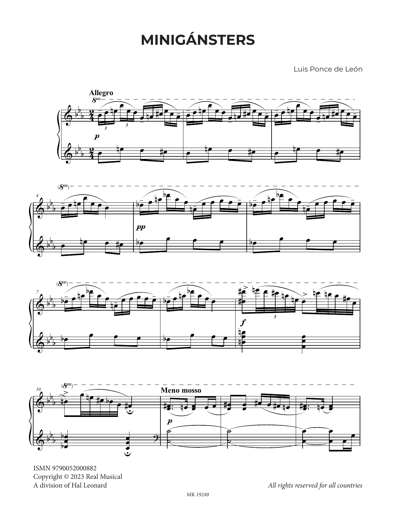 Minignsters (Piano Solo) von Luis Ponce de Len