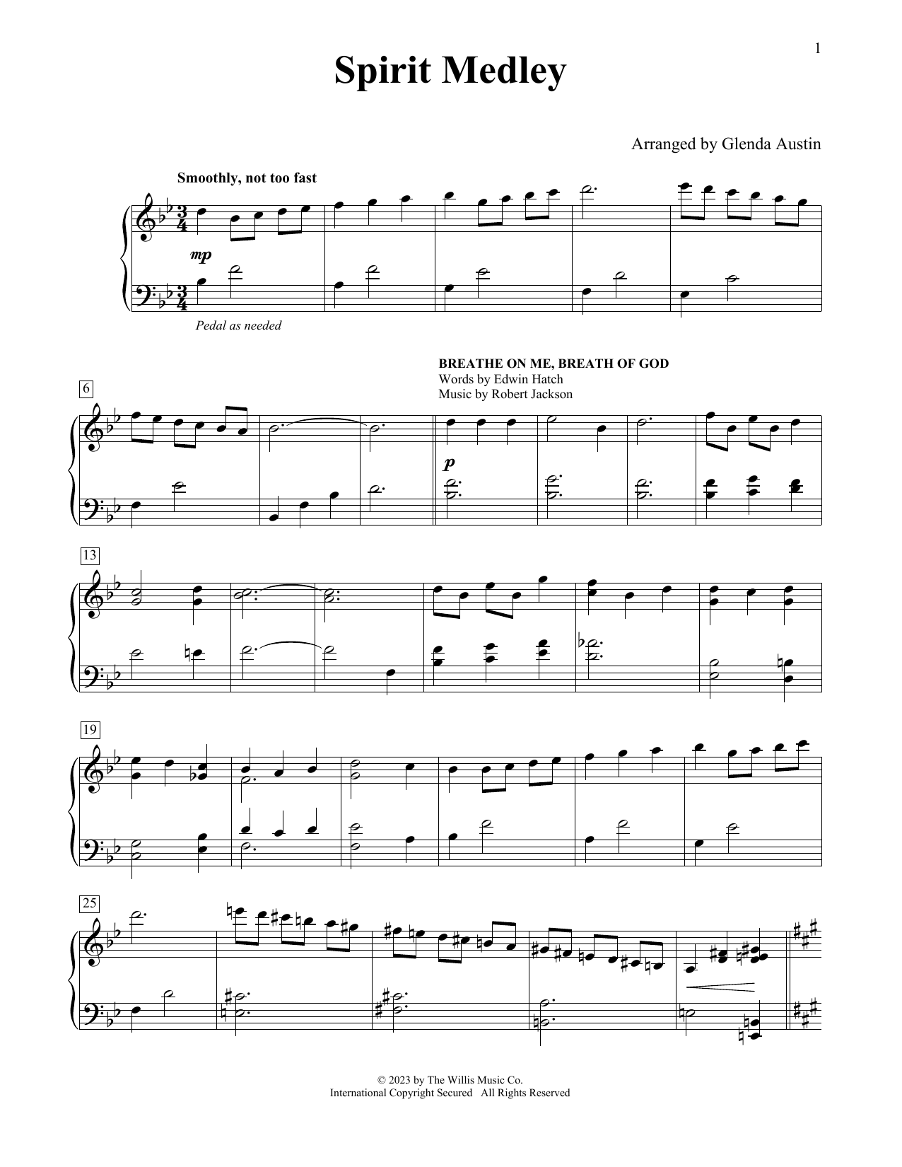 Spirit Medley (Educational Piano) von Glenda Austin