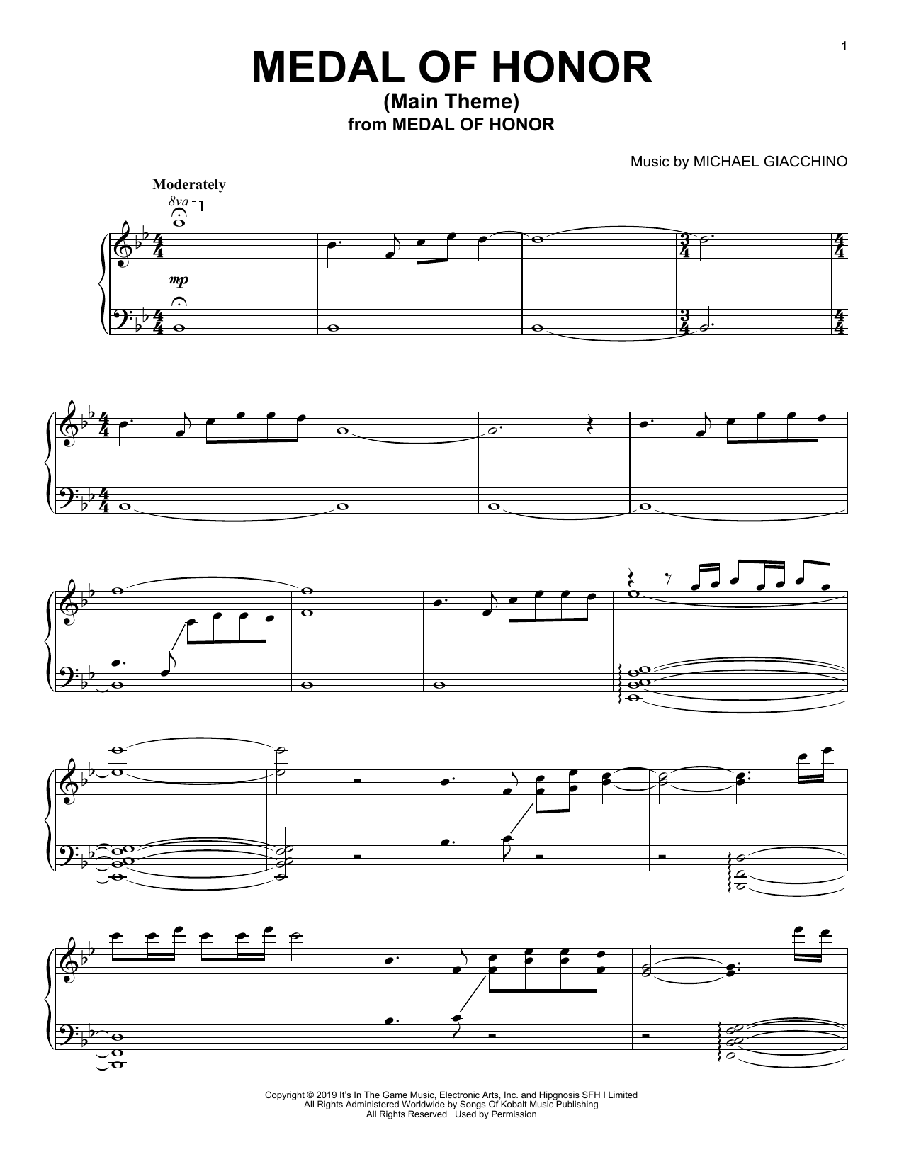 Medal Of Honor (Main Theme) (Piano Solo) von Michael Giacchino
