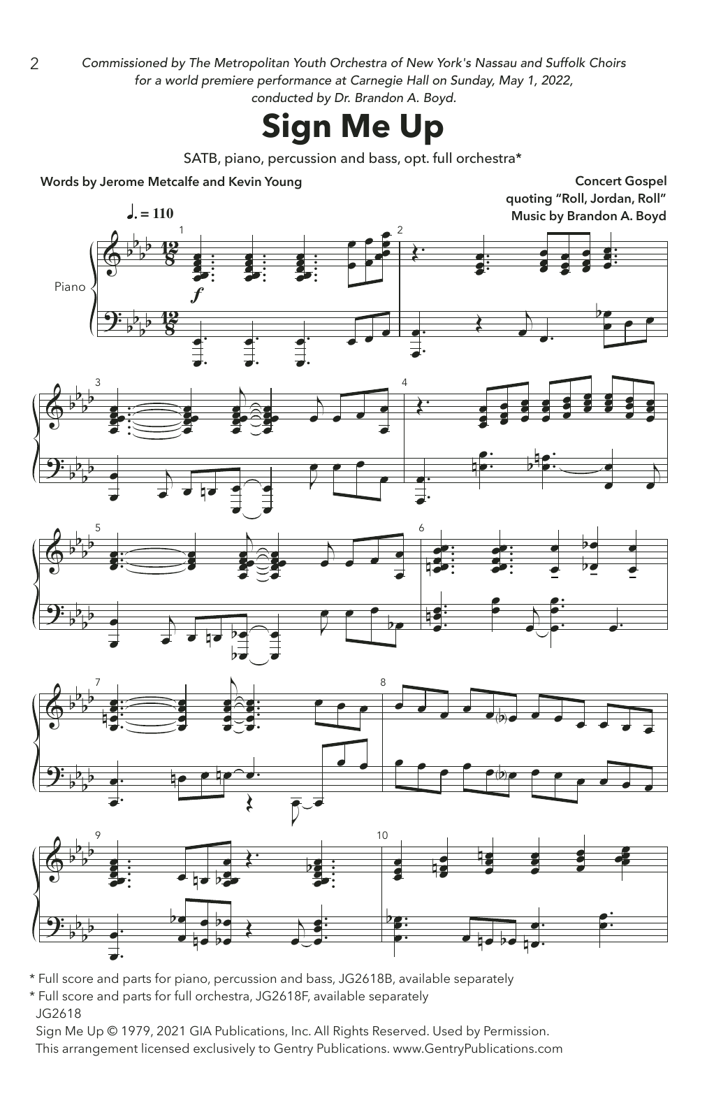 Sign Me Up (SATB Choir) von Brandon A. Boyd