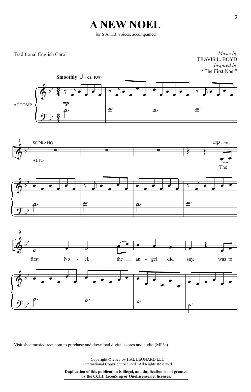 A New Noel (SATB Choir) von Travis L. Boyd