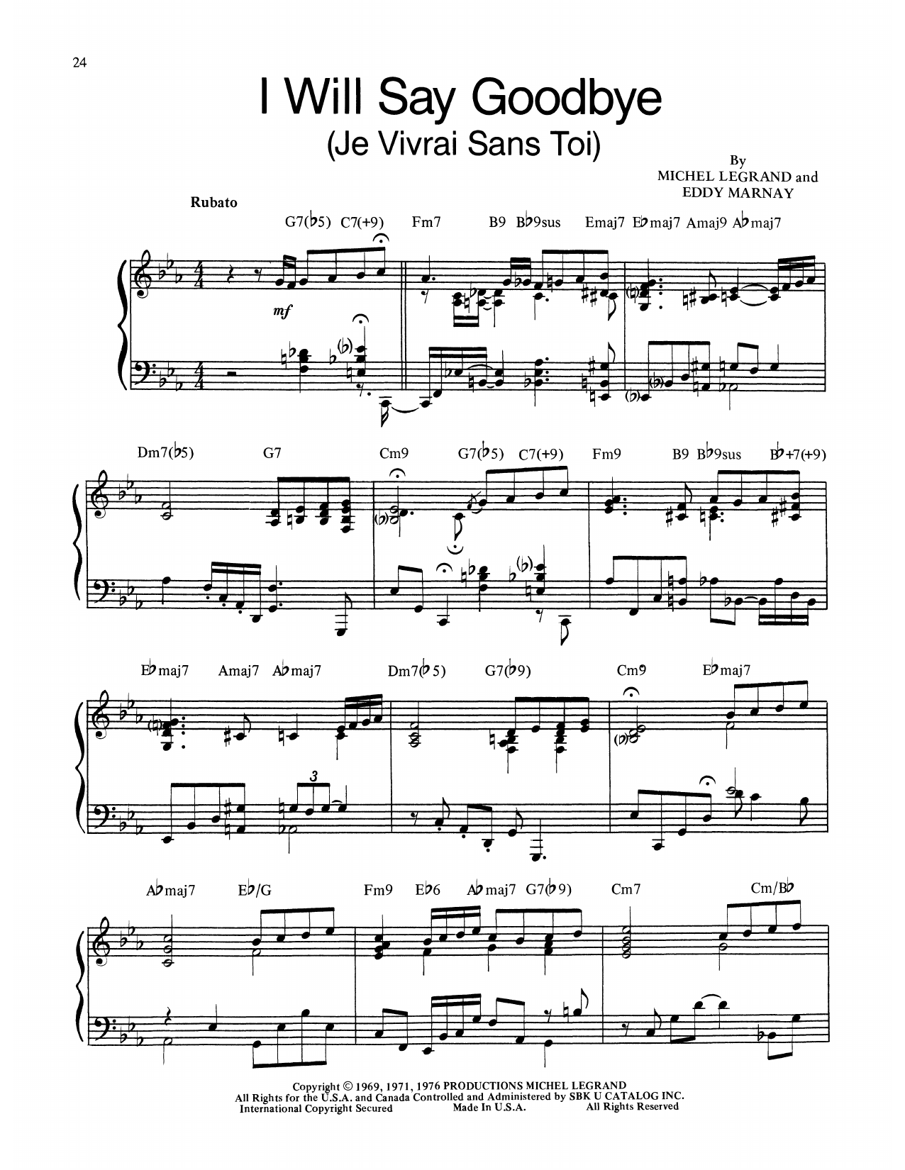 I Will Say Goodbye (Piano Transcription) von Bill Evans