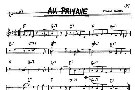 Au Privave (Real Book  Melody & Chords  C Instruments) von Charlie Parker