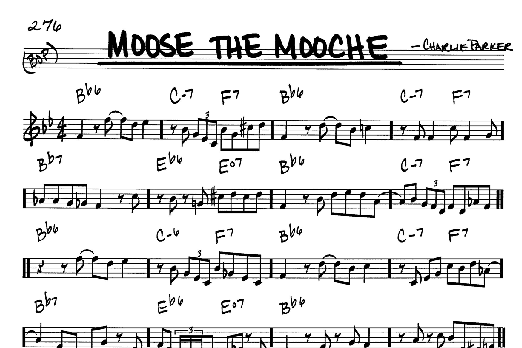 Moose The Mooche (Real Book  Melody & Chords  C Instruments) von Charlie Parker