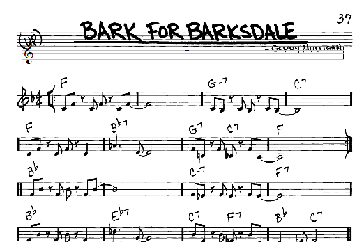 Bark For Barksdale (Real Book  Melody & Chords  C Instruments) von Gerry Mulligan