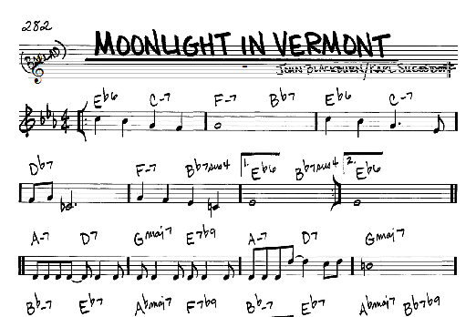 Moonlight In Vermont (Real Book  Melody & Chords  C Instruments) von Karl Suessdorf