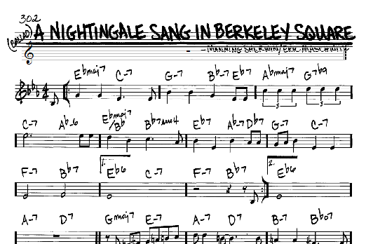 A Nightingale Sang In Berkeley Square (Real Book  Melody & Chords  C Instruments) von Manhattan Transfer