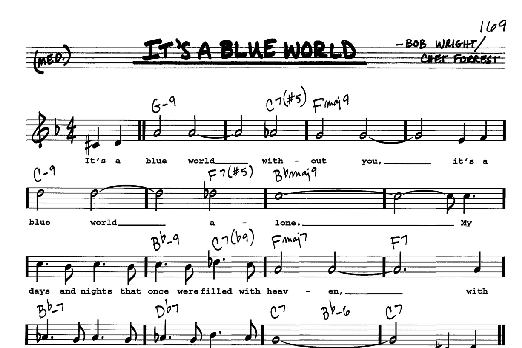 It's A Blue World (Real Book  Melody, Lyrics & Chords) von Bob Wright