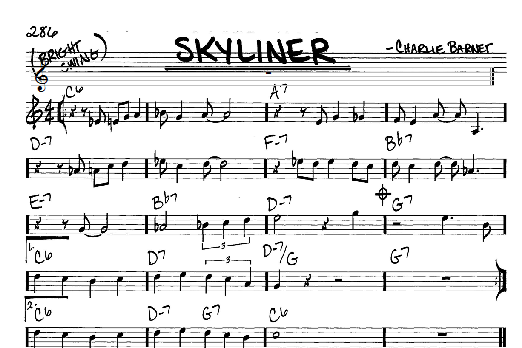 Skyliner (Real Book  Melody, Lyrics & Chords) von Charlie Barnet