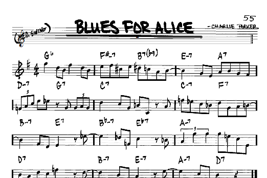 Blues For Alice (Real Book  Melody & Chords  Bb Instruments) von John Coltrane