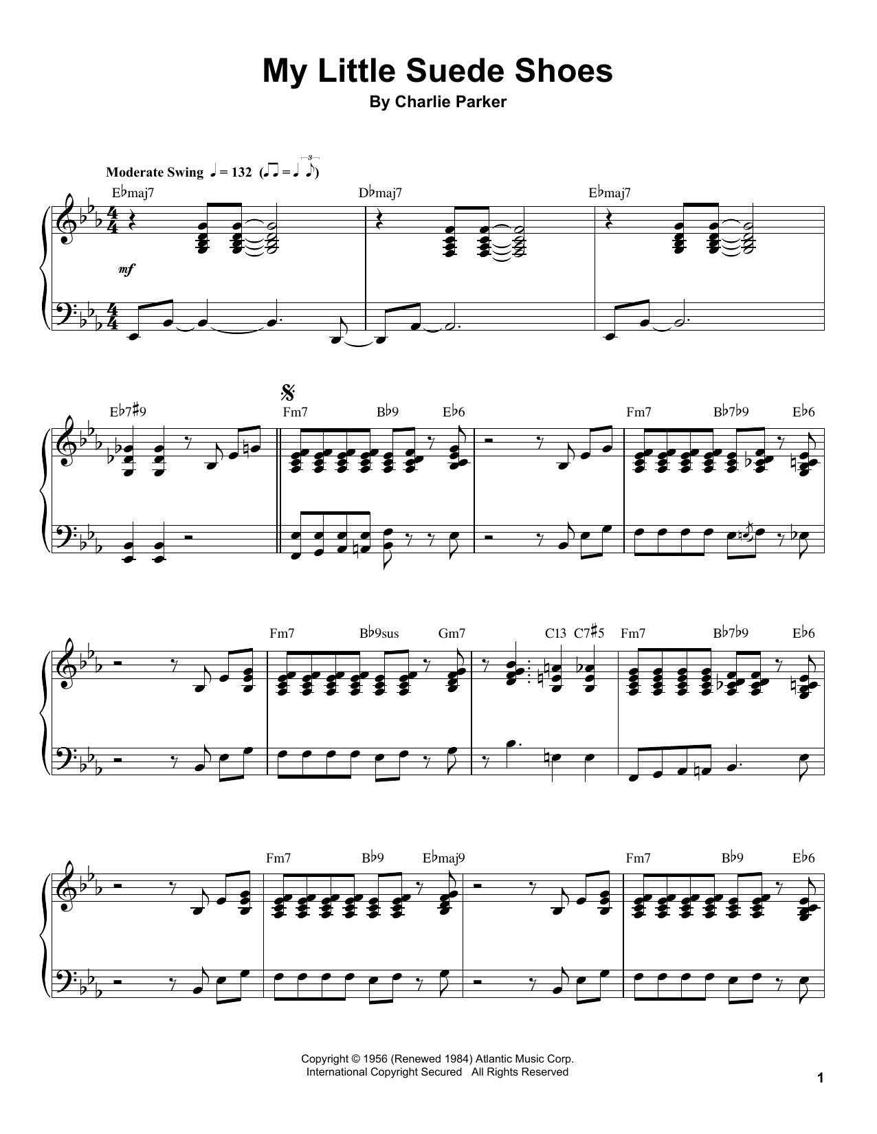 My Little Suede Shoes (Piano Transcription) von Charlie Parker