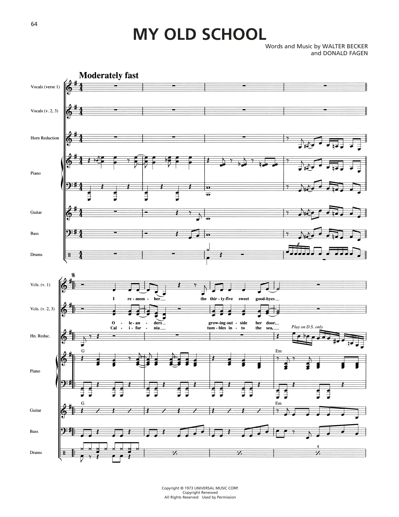 My Old School (Transcribed Score) von Steely Dan
