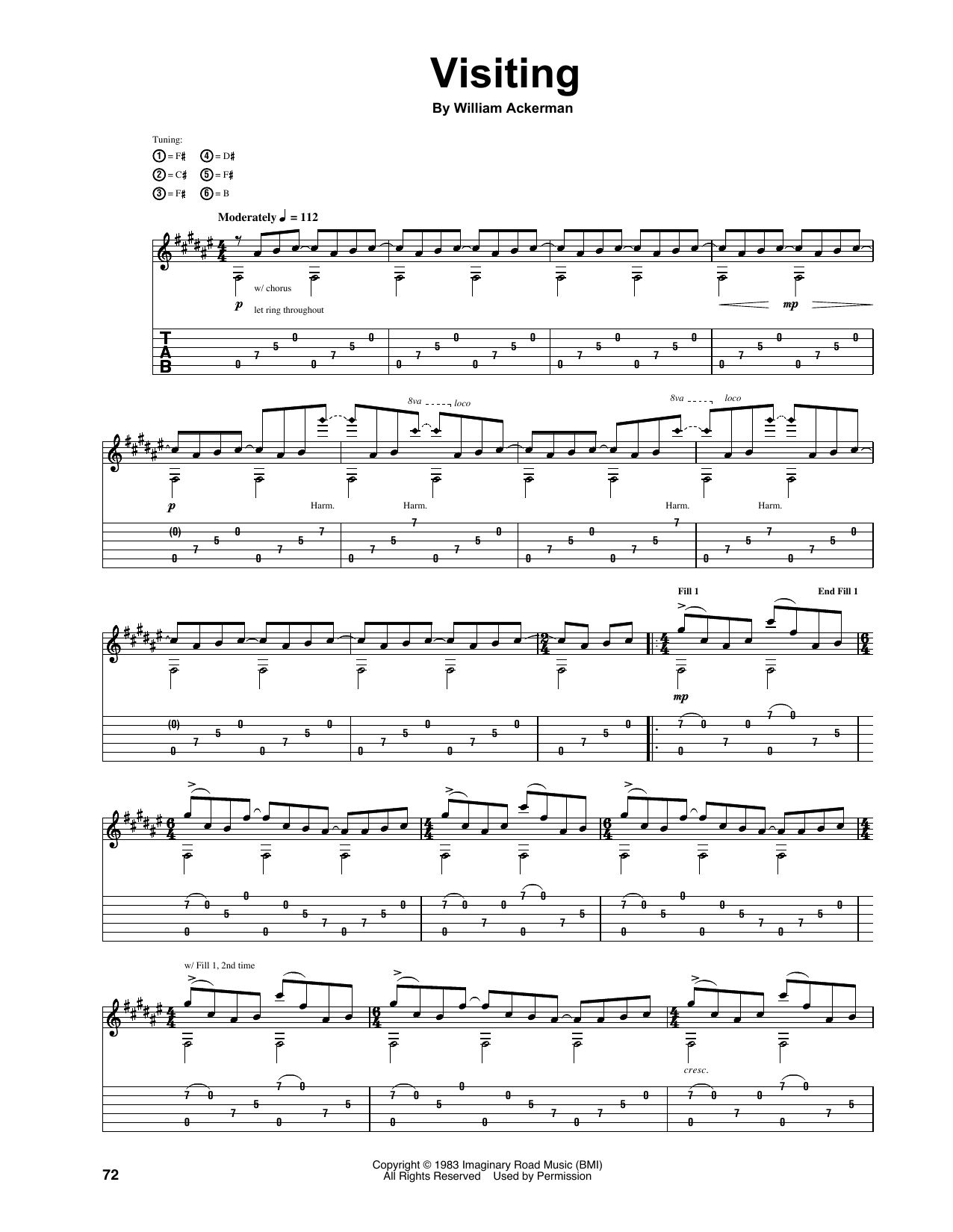 Visiting (Guitar Tab) von Will Ackerman