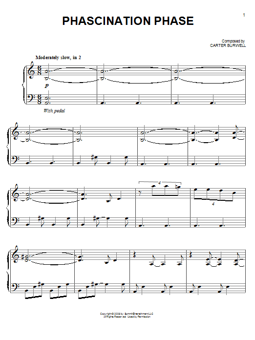 Phascination Phase (Easy Piano) von Carter Burwell