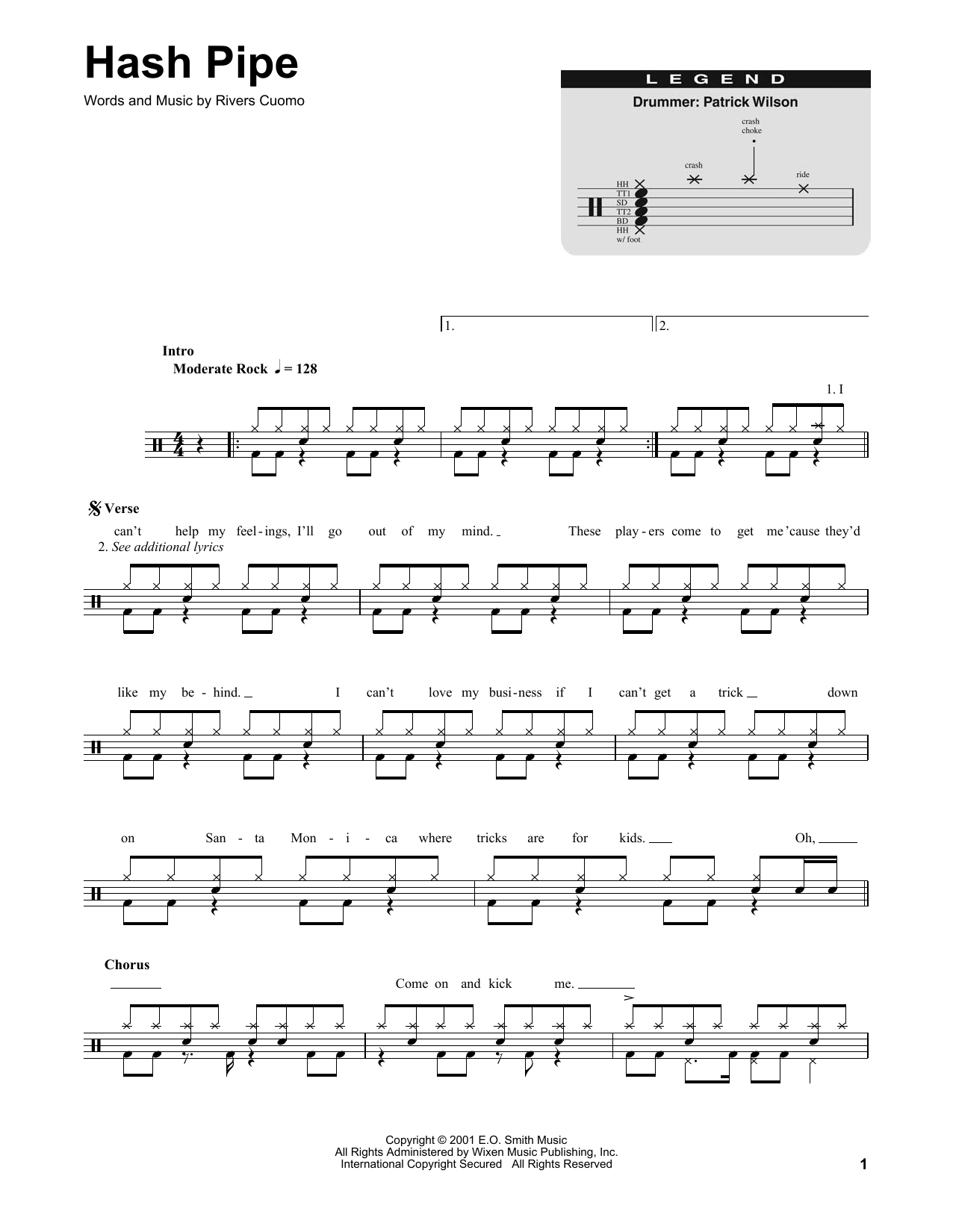  (Drums Transcription) von Weezer