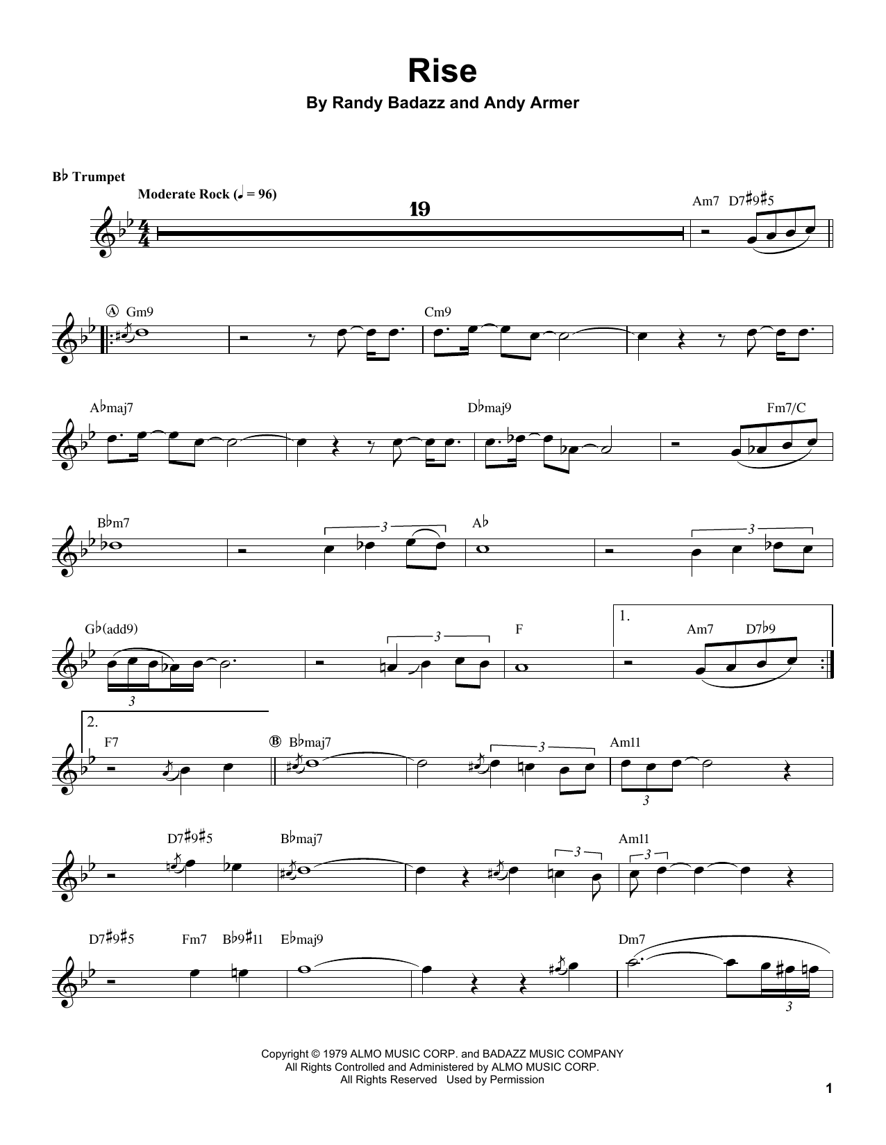 Rise (Trumpet Transcription) von Herb Alpert