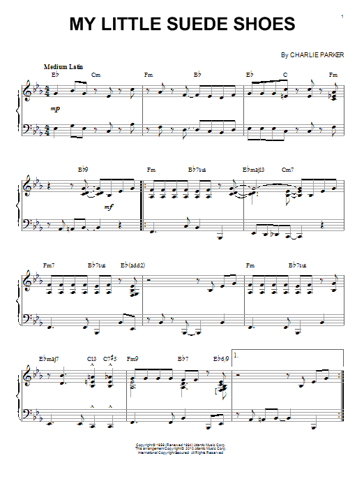 My Little Suede Shoes (arr. Brent Edstrom) (Piano Solo) von Charlie Parker