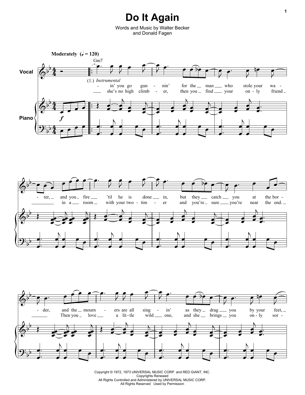 Do It Again (Keyboard Transcription) von Steely Dan