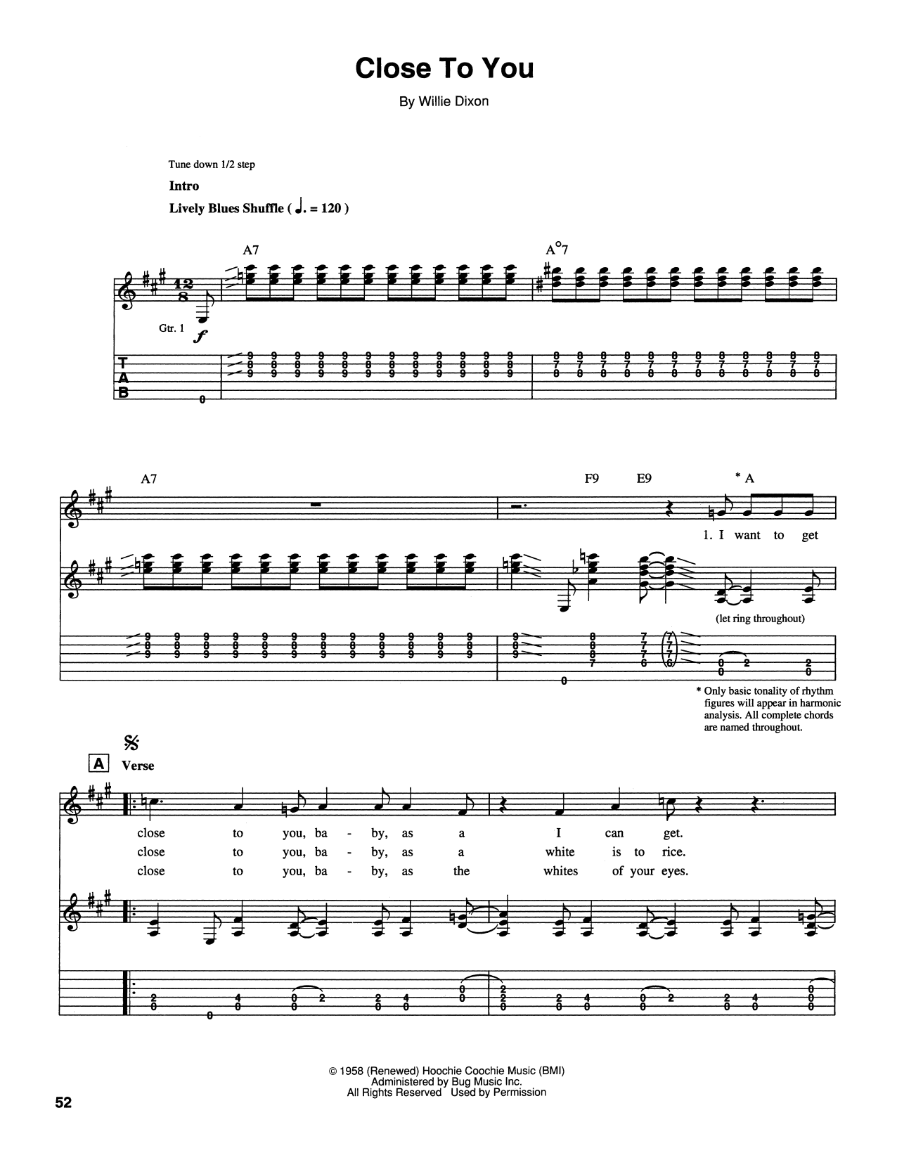 Close To You (I Wanna Get) (Guitar Tab) von Stevie Ray Vaughan
