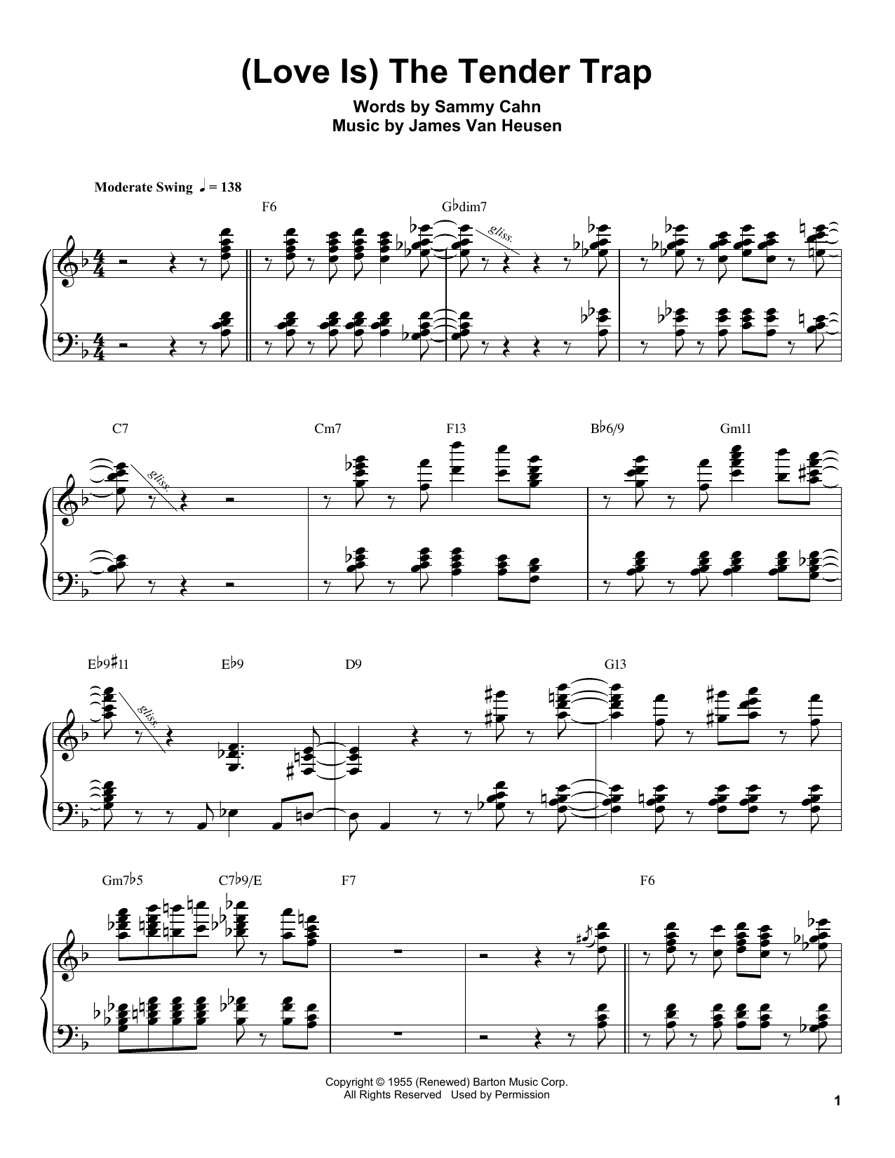 (Love Is) The Tender Trap (Piano Transcription) von Oscar Peterson