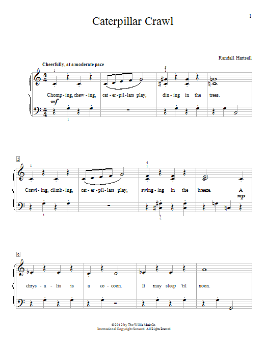 Caterpillar Crawl (Educational Piano) von Randall Hartsell