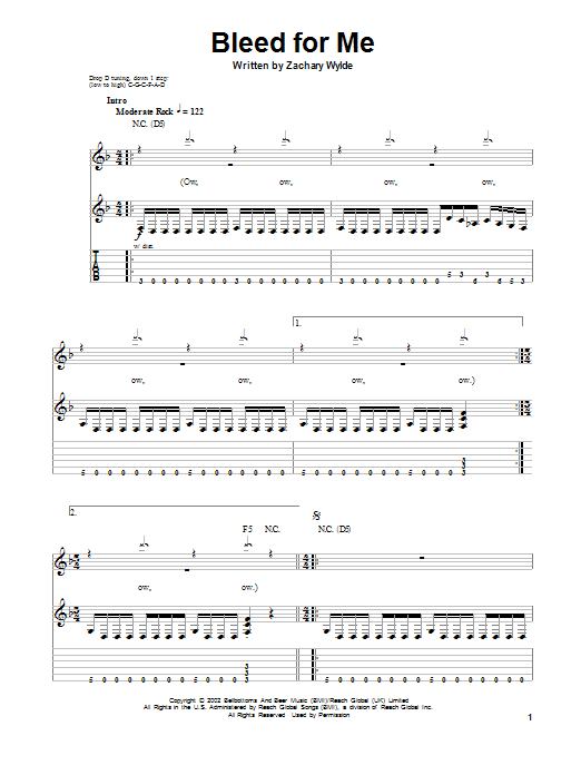 Bleed For Me (Guitar Tab (Single Guitar)) von Black Label Society