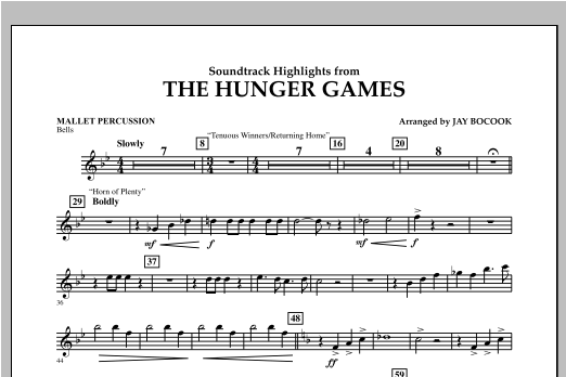 The Hunger Games (Soundtrack Highlights) - Mallet Percussion (Concert Band) von Jay Bocook