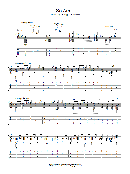 So Am I (Easy Guitar) von Jerry Willard