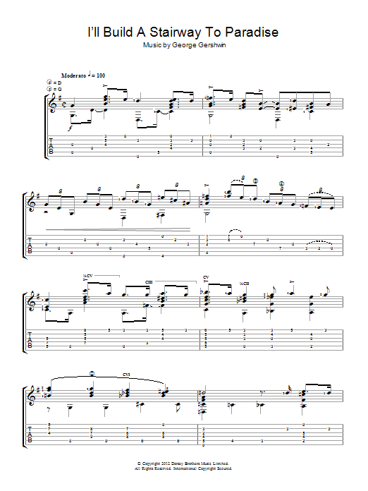 I'll Build A Stairway To Paradise (Easy Guitar) von Jerry Willard