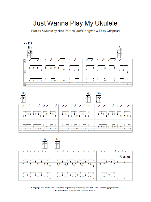 Just Wanna Play My Ukulele (Ukulele Chords/Lyrics) von The Ukuleles