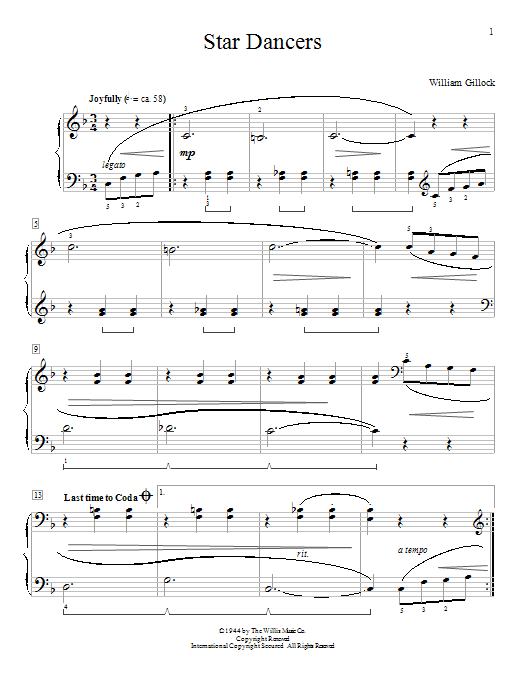 Star Dancers (Educational Piano) von William Gillock