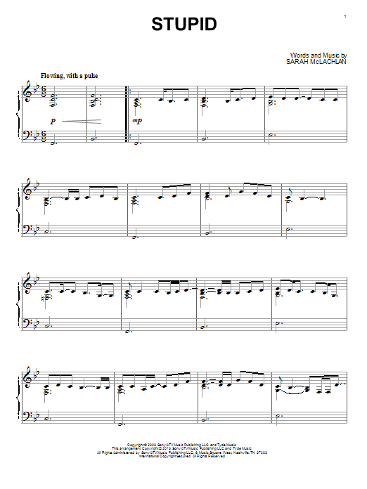 Stupid (Piano Solo) von Sarah McLachlan