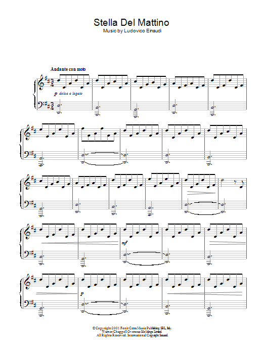 Stella Del Mattino (Piano Solo) von Ludovico Einaudi
