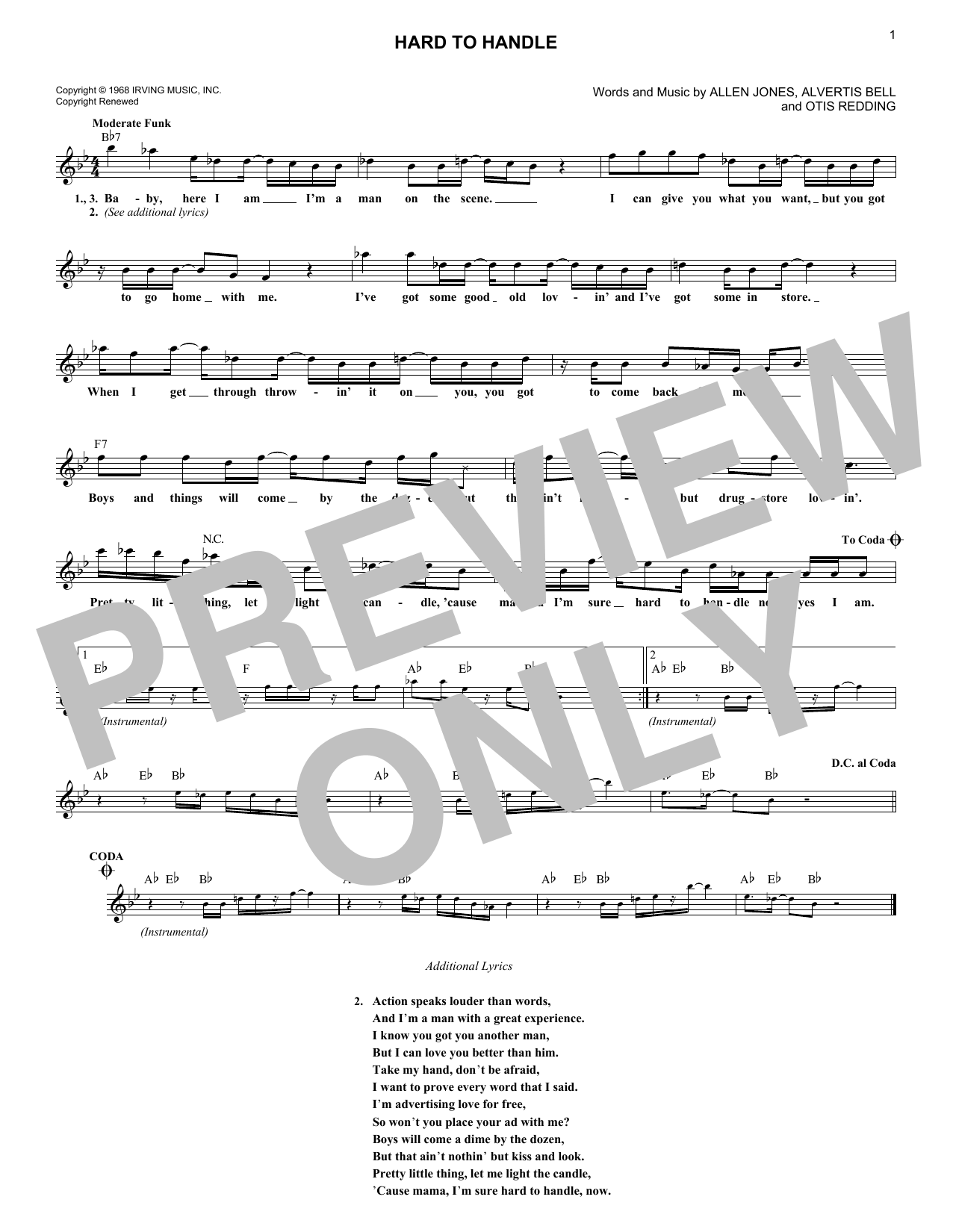 Hard To Handle (Lead Sheet / Fake Book) von The Black Crowes