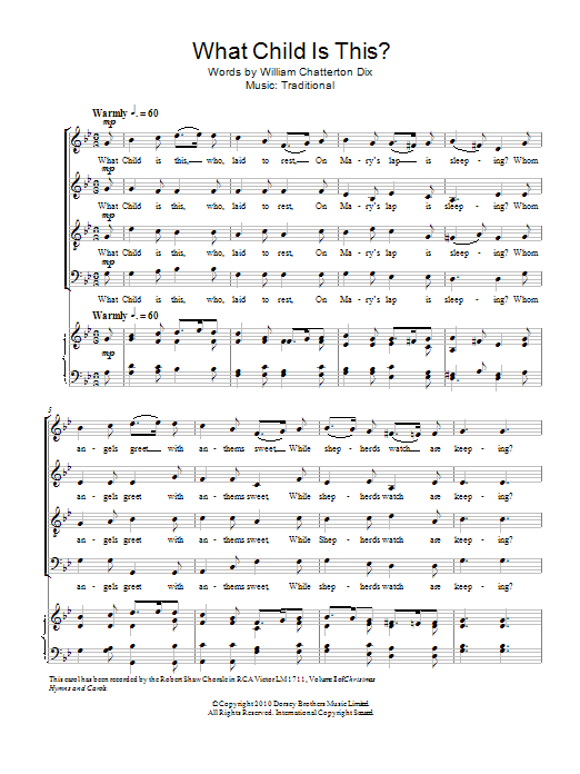 What Child Is This? (Choir) von William C. Dix