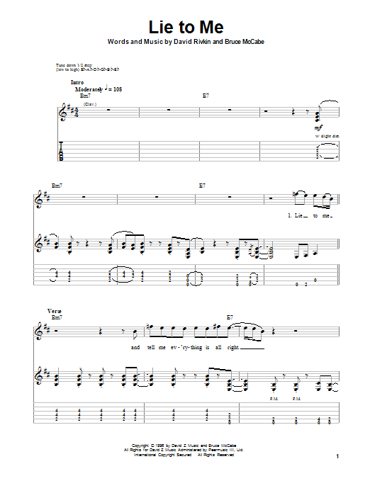Lie To Me (Guitar Tab (Single Guitar)) von Jonny Lang