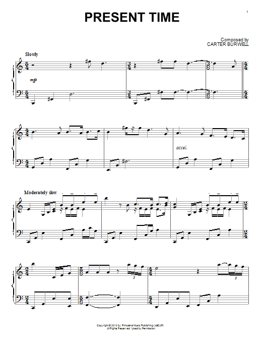 Present Time (Piano Solo) von Carter Burwell