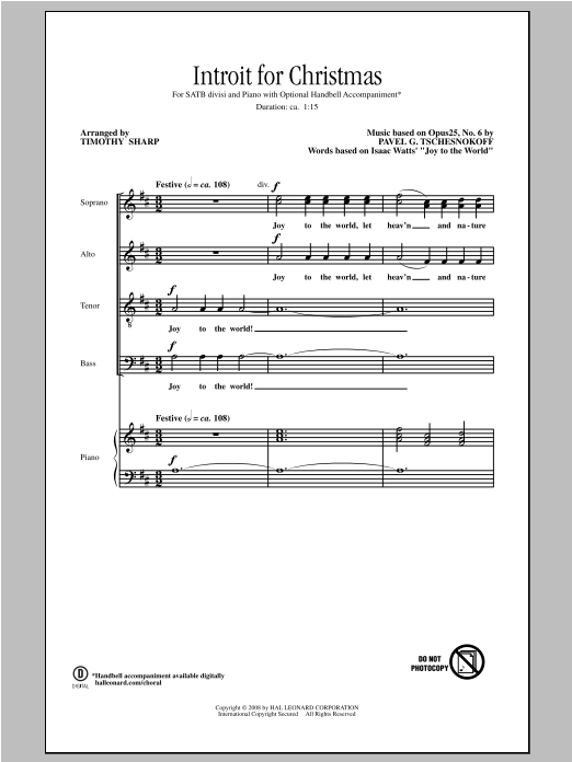 Introit For Christmas (SATB Choir) von Tim Sharp