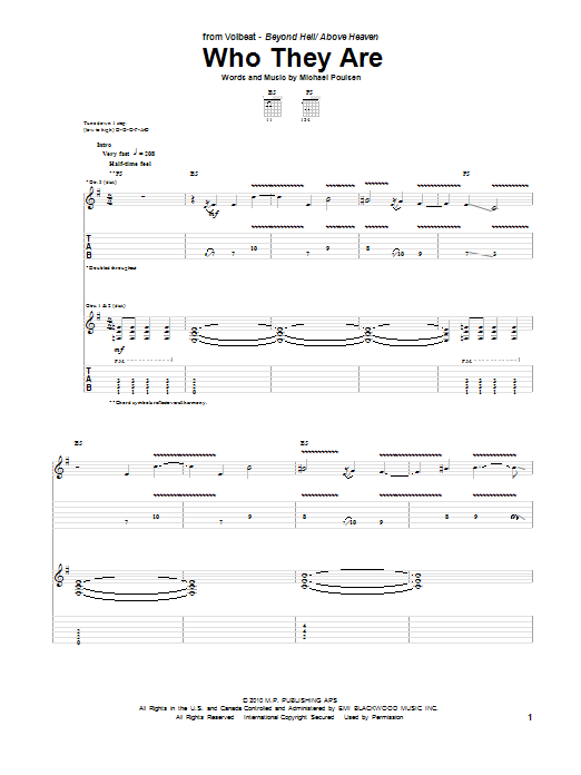 Who They Are (Guitar Tab) von Volbeat