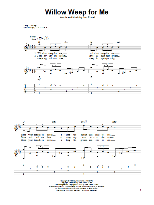 Willow Weep For Me (Solo Guitar) von Chad & Jeremy