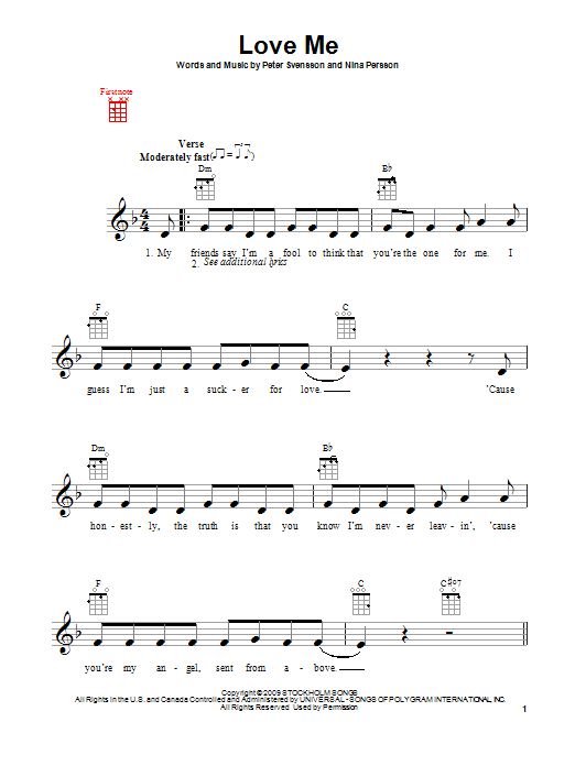 Love Me (Ukulele) von Justin Bieber