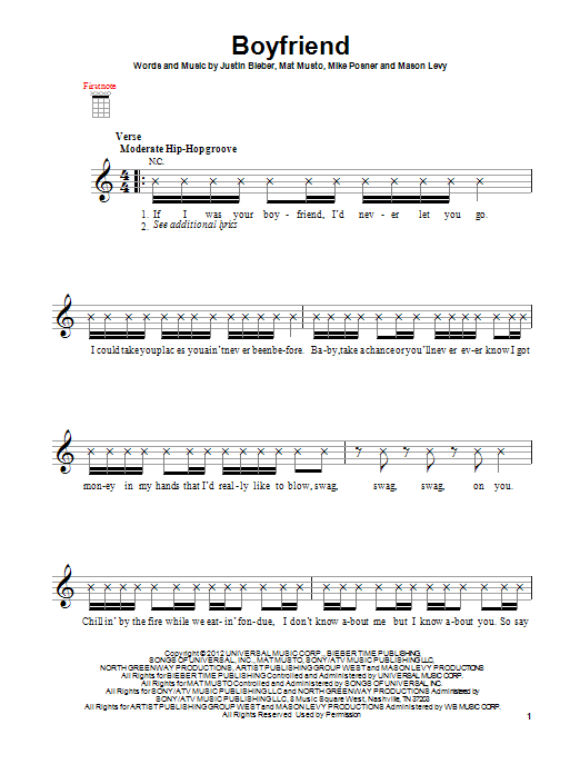 Boyfriend (Ukulele) von Justin Bieber