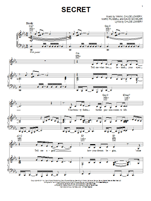 Secret (Piano Solo) von Yanni