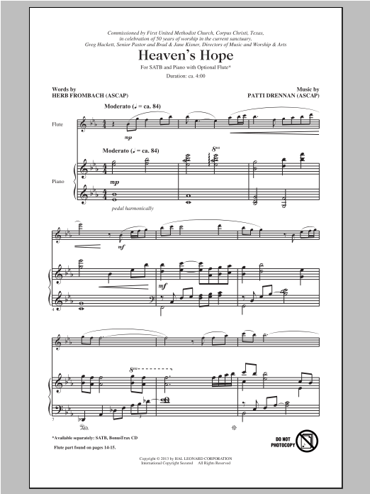 Heaven's Hope (SATB Choir) von Herb Frombach