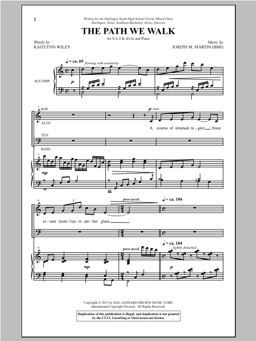 The Path We Walk (SATB Choir) von Joseph M. Martin