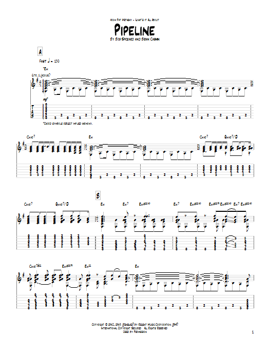 Pipeline (Guitar Tab) von Pat Metheny