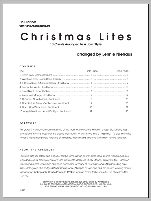 Christmas Lites - Flute (Woodwind Solo) von Niehaus