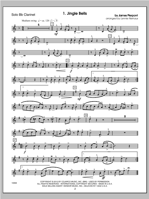 Christmas Lites - Clarinet (Woodwind Solo) von Niehaus