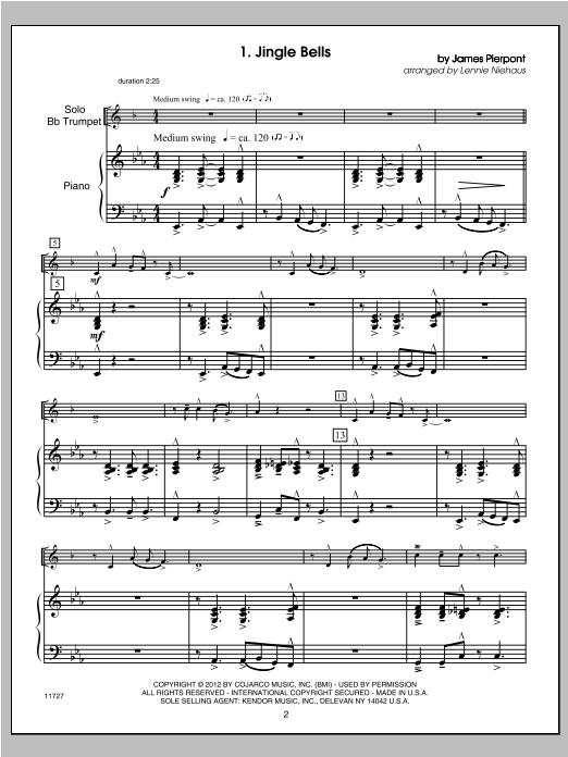 Christmas Lites - Piano/Score (Brass Solo) von Niehaus