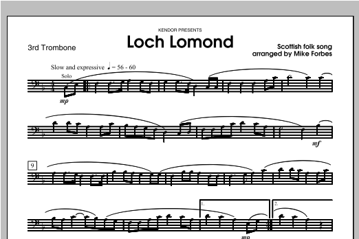 Loch Lomond - Trombone 3 (Brass Ensemble) von Forbes